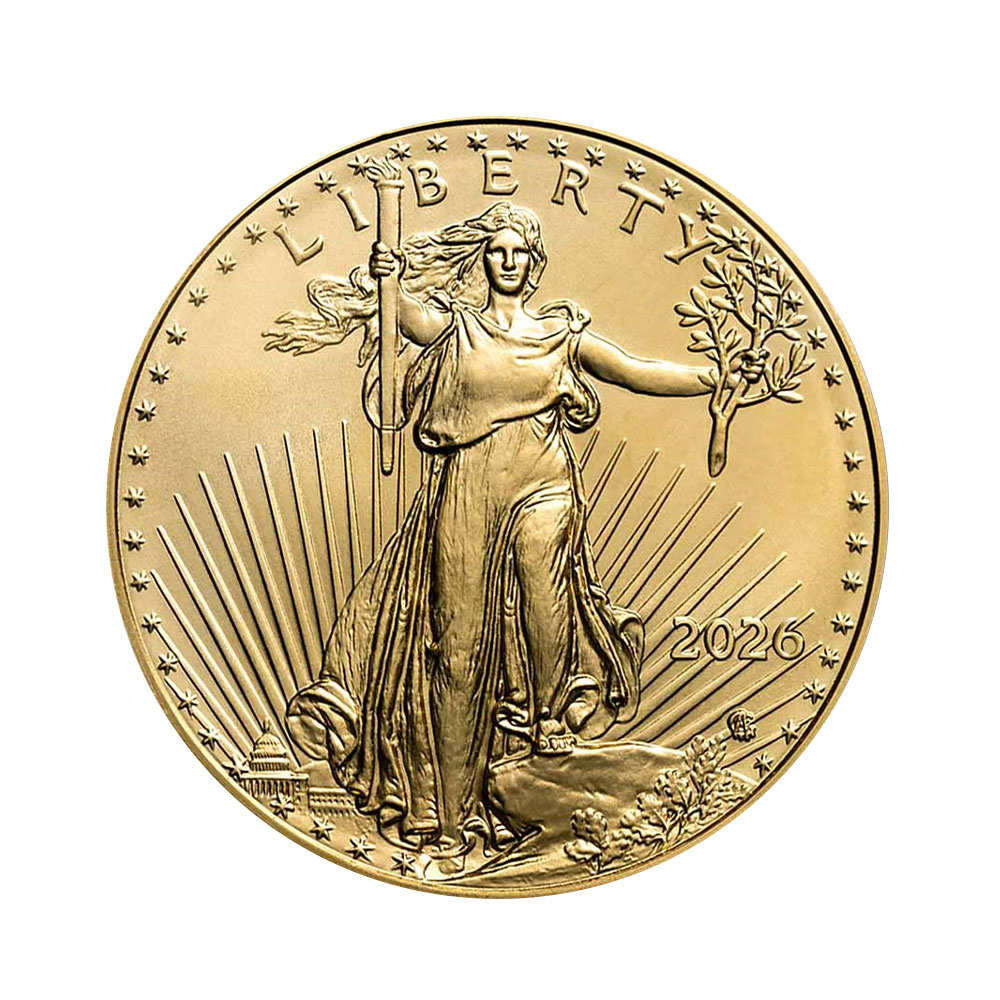 2026 1온스 아메리칸 골드 이글 불리온 주화(Coin) 50$(USD) - 22k